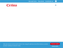 Tablet Screenshot of cetina.hr